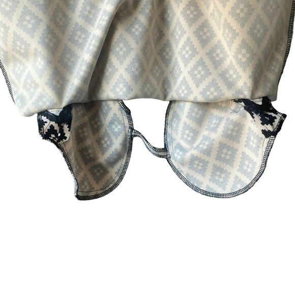 THML Dress Womens Medium Black Cream Midi Knit 3/4 Sleeve Textured Print Ladies - Picture 11 of 16